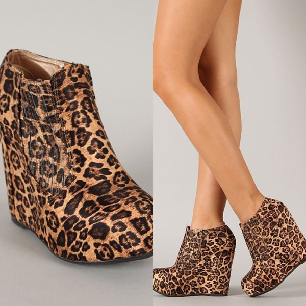 Bootie Oncinha Wedge